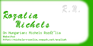 rozalia michels business card